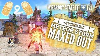 Ragnarok Mobile High Wizard Meteor Storm Max Level 5 6 7 Comparison Wizardry Staff Gameplay