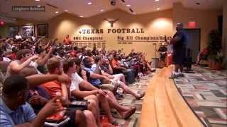 Football roll call at first team meeting [Aug. 4, 2013]