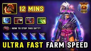 ULTRA FAST FARM SPEED CARRY Anti Mage 12Mins Battle Fury Item | Global Rat & Kill | 7.38 DOTA 2