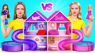We Build Amazing Doll House | Barbie vs Bratz Challenge by Multi DO Girls
