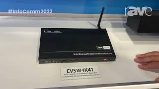 InfoComm 2022: Vanco International Adds EVSW4K41 4K 4x1 Multi-Format Wireless Collaboration Switcher