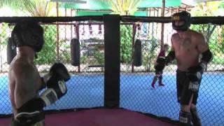 Muhsin Corbbrey sparring Ray Elbe @ Tiger Muay Thai & MMA Training Camp