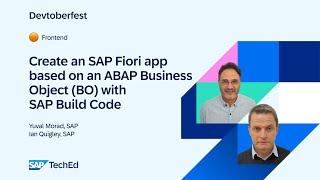 🟠 Create an SAP Fiori Application Based on an ABAP Business Object (BO) with SAP Build Code