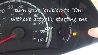 Turning off maintenance required light 2011 Toyota Sienna base model