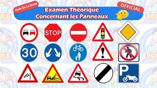 2024 Code De La Route Examen Théorique  Concernant les Panneaux | Permis De Conduire