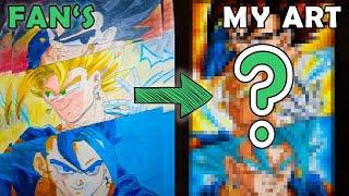 Drawing Vegito Transformations Ultimate Warrior | Redraw fan's Drawing