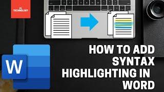 How to have syntax highlighting in Microsoft Word