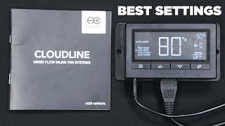 AC infinity CLOUDLINE T6, T4, T8 Controller Best Settings – Setup and Installation – How to Program