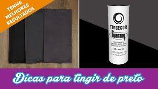 Dicas para tingir tecidos de preto