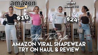 AMAZON VIRAL SHAPEWEAR TRY ON HAUL REVIEW + HOW TO STYLE | SHAPERX SHAPEWEAR UNDER $30