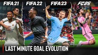 Last Minute Goal Celebration Evolution In FIFA | 2021 - 2025 |