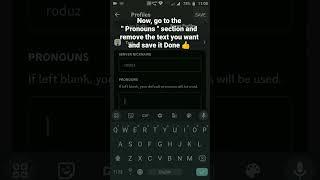 How to remove Pronouns for specific server in Discord Mobile #roduz #discord #howto #how #pronouns