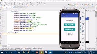 Increment Decrement App | Android App Development video #03