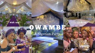 A Nigerian Party | Owambe Vlog | BTS