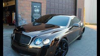 Black Crome Bentley Wrapped by Toronto Wraptors