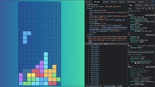 Тетрис на JavaScript с пошаговым объяснением