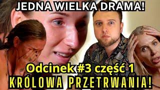 Prawdziwa twarz Linkiewicz?! KRÓLOWA PRZETRWANIA odcinek 3 CZĘŚĆ 1 (Janoszek, Ewelona, Miller, Glam)