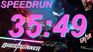 Ghostrunner In Under 36 Minutes (35:49 Ghostrunner Speedrun Any% Inbounds)