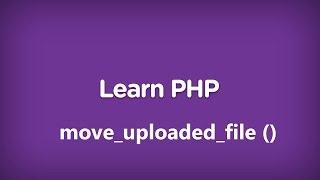 move uploaded file function in php