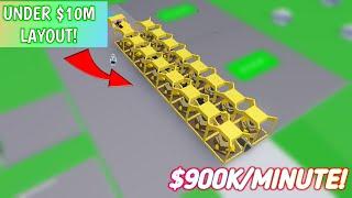 BEST UNDER 10 Million Layout in Factory Simulator! - Roblox Factory Simulator