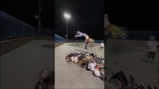 Most people barani flipped over from a quarter pipe on roller skates #shorts