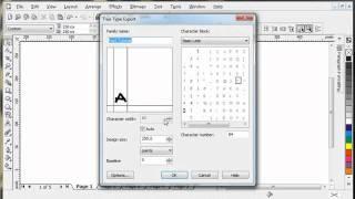 CorelDraw - Create Font