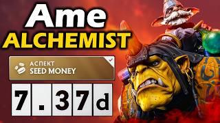 Аме на Алхимике, Лучший Фармер в текущей доте! - Ame Alchemist 7.37 ДОТА 2