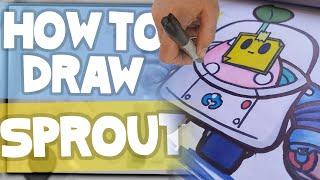 How To Draw SPROUT - Brawl Stars / Lexton Art