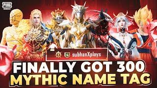 Finally Got 300 Mythic Name Tag In Pubg Mobile  | 300 Mythic Fashion Name Tag | 300 Mythic Name Tag