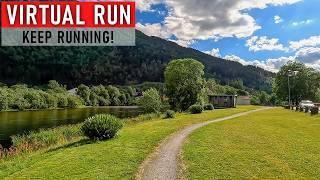 Virtual Run | Gravel Along The River in the Park