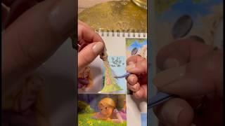 Rapunzel pt2 #disney #rapunzel #tangled #asmr #scrapbook #journal #relax #journaling #scrapbooking