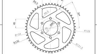 Autocad 2D Gear Practice