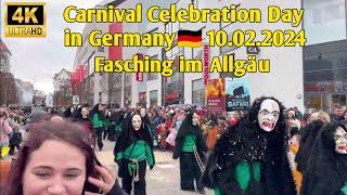 Fasching in Kempten (Allgäu) Germany 2024 Carnival Celebration Day|Europe By Walking|