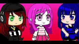 Marie,Sammy pink and Galaxiana ejud_gushe lol gacha club