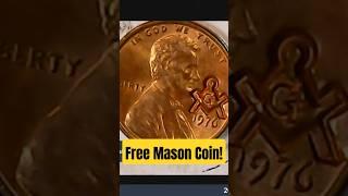 Amazing Free Mason Coon found during a coin roll hunt! #508magnets #coinrollhunting #freemasons