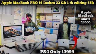 Apple MacBook PRO 16 Inches 32 Gb 1 tb editing 55k | Apple MacBook starts 13500 | PS4 Only 13999