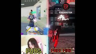 Pubg_vs_free_fire_challenge_#totalgaming__#viral_#viqaralfaris#op