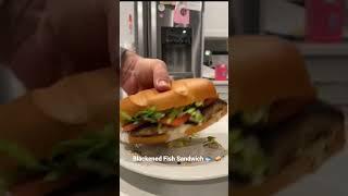Blackened fish sandwich #shorts 