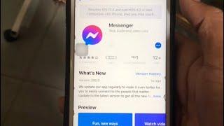 Unable to installing “Facebook & Messenger” on iOS 11.x.x