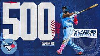 Vladimir Guerrero Jr. becomes the youngest Blue Jay to 500 career RBI!