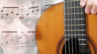 TUTO - MARIA HELENA (Score + tab) FingerStyle Guitar