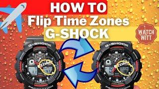 How To Change Time Zones on G-Shock | Flip Local & World Time