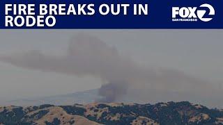 LIVE: Grass fire burning in Rodeo | KTVU