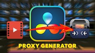 How to USE Blackmagic Designs PROXY GENERATOR FAST