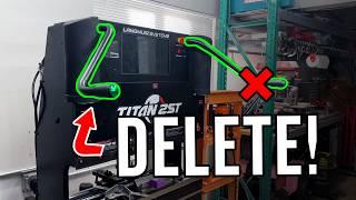 How to DELETE the JOG ARMS from the - Langmuir Titan 25T Pressbrake