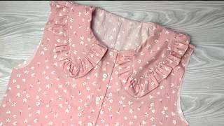 How to sew Peter Pan colllar | Easy techniques for beginners #sewingsecrets