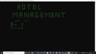 Hotel Management System using C & C ++ and demonstration by trainees at PinE Training Academy