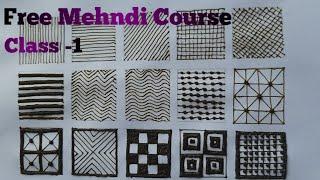 Mehndi course Class -1 || Mehndi For beginners #trending #viral #mehndi #mehndicourse #henna #class