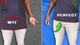 How To Shorten A T-Shirt  EXACTLY Like The PROS