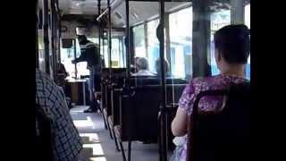 Дебошир в автобусе №36 Калининград - Rowdy in a bus in Kaliningrad (Russia)